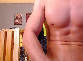 19yo Latino teen 18+ Tommy Strokes His Shaved Penis And Cum