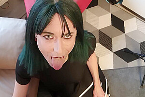 2 Davine Gets All The Cum To Swallow After A Good Doggystyle Fucking