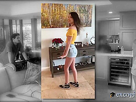 22yo Sexy Brunette Fucks Sibian Chair & Cock In Casting! With Luna Mars