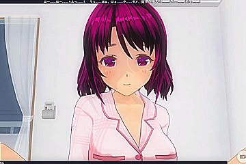 3d Hentai And Hentai 3d In Pajamas Masturbates Before Bed