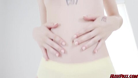 90lb teen 18+ Molly Little Takes A Big One And Squirts