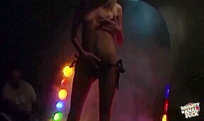 A Striptease With Naughty Footjobs From The Blonde Ends With An Intense Ass Pounding Session
