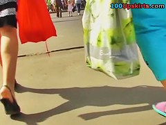 A doll with sexy body upskirts panty