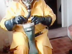 A good wank in oilskins and rubber 