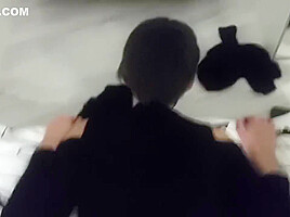 [AMWF] Short haired Euro teen 18+ gives up her pussy to a Korean man