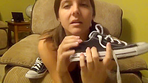 After school stinky teen 18+ self foot worship