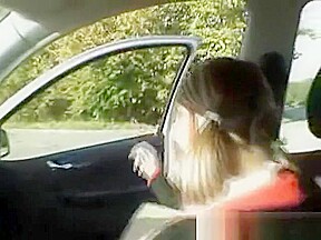 Aga polish hitch-hiker sucks dick in field