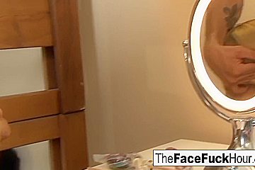 Alina West - Gets Her Face Fucked