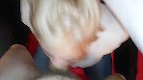Amateur girl deepthroats with facial