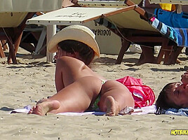 Amazing Ass Sexy Bikini Hot milf Backview at the beach