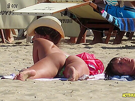Amazing Ass Sexy Bikini Hot milf Backview at the beach