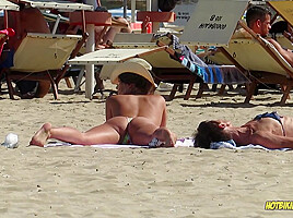 Amazing Ass Sexy Bikini Hot milf Backview at the beach