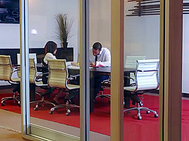 Amazing Shy Evans gets fucked on work