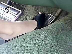 Amazing amateur Foot Fetish, Outdoor sex scene