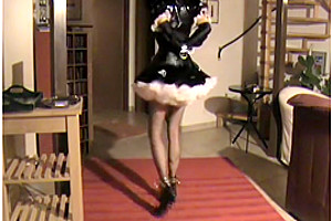 Amazing homemade shemale movie with Stockings, Solo scenes