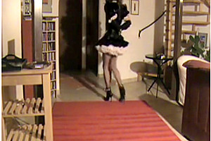 Amazing homemade shemale movie with Stockings, Solo scenes