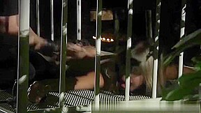 Ambrosial teen 18+ tart giving an amazing handjob
