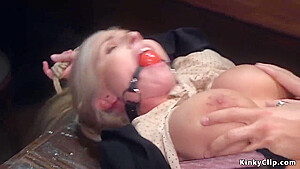 Anal Fucking Of Tied Busty Irs Agent