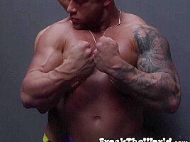 And Worshipped By Sub With Caged Jock, Tyler Hanson And John Bronco