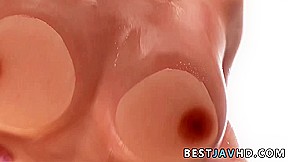 Anne exposes her huge boobies and pulls them out, ready for nasty sex - the best JAV ever!