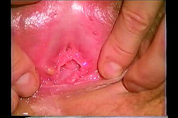 Annette is gaping and sqirting in close up