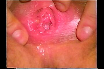 Annette is gaping and sqirting in close up