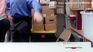 Aprils tight cunt gets expanded with officers big cock when shes caught stealing