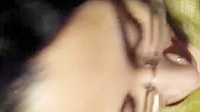 Arabic woman sucks like a pro and love cum