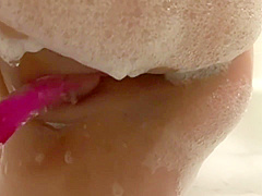 Asian Bbw Chubby Milf Kelly Shibari Bubblebath Masturbation
