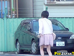 Asian Professional Peeing On The Street