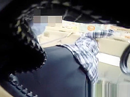 Asian babe gets spied on getting pussy fingered on train