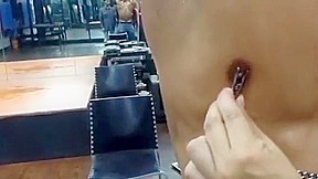 Asian gym slave nipples torture