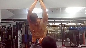 Asian gym slave nipples torture