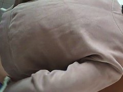 Asian nerdy chick takes a leak and gets on hidden pee cam video