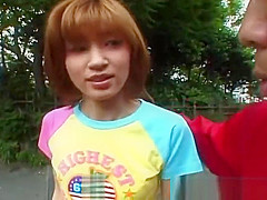 Asian redhead teen 18+ gets picked up for part2