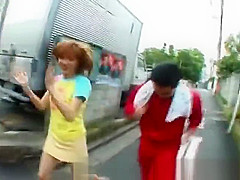 Asian redhead teen 18+ gets picked up for part2