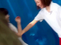 Asian teen 18+ babe rubs cunt