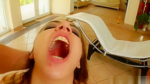 Attractive hussy getting asshole fucked