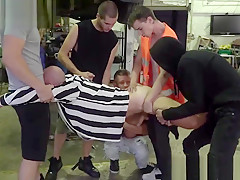 Auto service owner respects his boys with blowjobs and anal