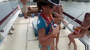 Awesome college babes in hot action