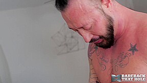 BAREBACKTHATHOLE Inked Step daddies Ray Dalton And T Wilcox Breed