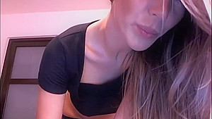 BEAUTIFUL ASS ON BLACK LINGERIE