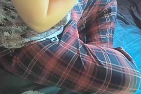 BIG TIT teen 18+ nearly caught masturbating on cam amkes quick exit