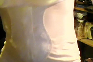 Balloon boobs of a dirty crossdresser