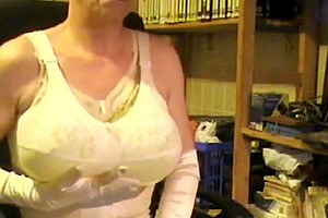 Balloon boobs of a dirty crossdresser