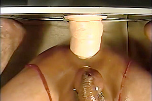 Balls deep in my asshole with big fucking dildo