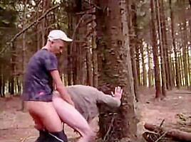 Bareback In Woods