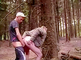 Bareback In Woods