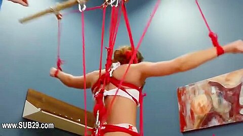 Bdsm Hardcore Action With Ropes And Fashionable Sex