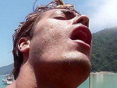 Beefy deviants breeding mercilessly on the seashore